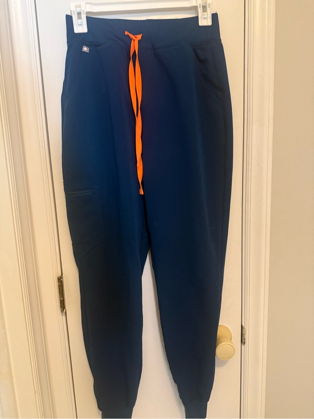 Figs high waisted Zamora jogger in deep reef small euc
